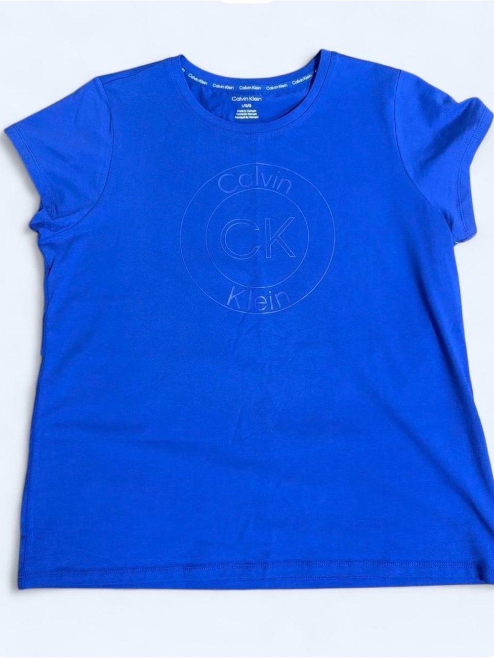 Calvin Klein Royal Blue Short Sleeve CK Logo Tee